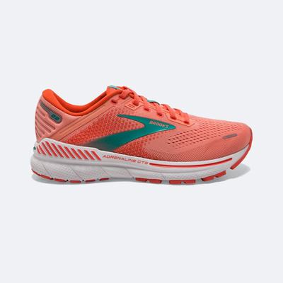 Brooks Adrenaline GTS 22 Löparskor Dam Korall/Vita | ETD-487135