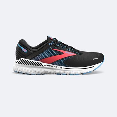 Brooks Adrenaline GTS 22 Löparskor Dam Svarta/Blå/Korall | PQK-716490