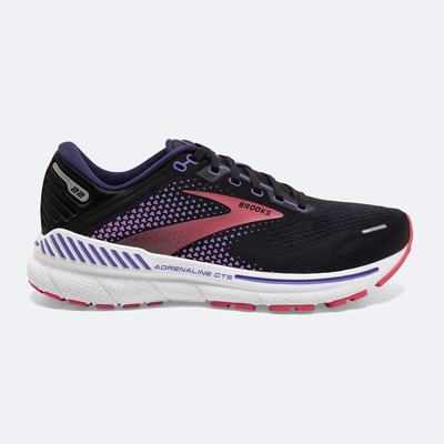 Brooks Adrenaline GTS 22 Löparskor Dam Svarta/Lila/Korall | RXO-706182