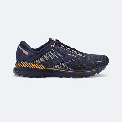 Brooks Adrenaline GTS 22 Löparskor Herr Marinblå/Grå/Orange Blommiga | JTA-257648