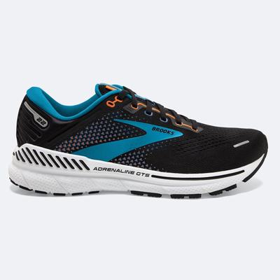 Brooks Adrenaline GTS 22 Löparskor Herr Svarta/Blå/Orange | JXQ-074951