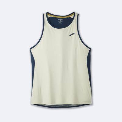 Brooks Atmosphere Singlet Linnen Herr Orange/Indigo | XZA-136805