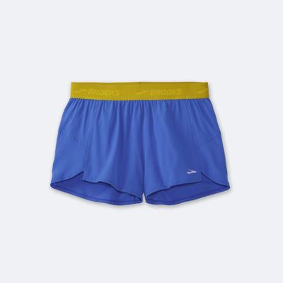 Brooks Chaser 3" Shorts Dam Blå/Guld | QXR-456123