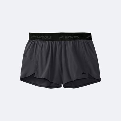 Brooks Chaser 3" Shorts Dam Grå | FGS-964278