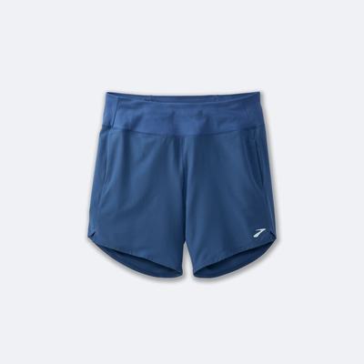 Brooks Chaser 7" Shorts Dam Blå Grå | WLR-209745