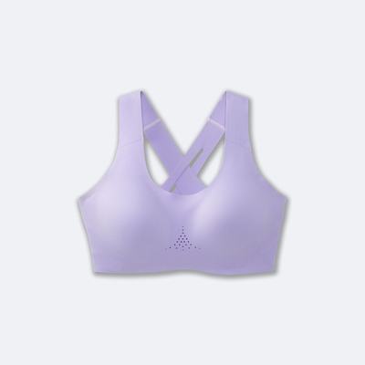 Brooks Dare Crossback Run Bra 2.0 Sport Bh Dam Lila Grå | PFU-265971