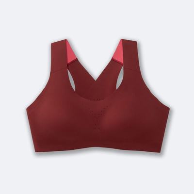 Brooks Dare Crossback Run Bra Sport Bh Dam Röda | HOL-816942