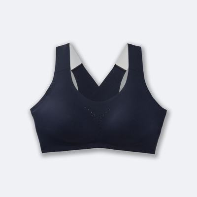 Brooks Dare Crossback Run Bra Sport Bh Dam Marinblå | UTS-897264