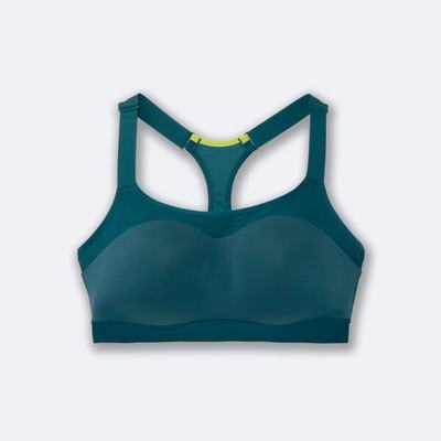 Brooks Dare Racerback Run Bra Sport Bh Dam Mörk/ LjusGröna | MBX-374615