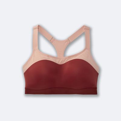 Brooks Dare Racerback Run Bra Sport Bh Dam Rosa | WPD-974236