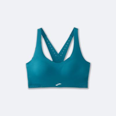 Brooks Dare Snörade Run Bra 2.0 Sport Bh Dam Gröna | DOM-432658