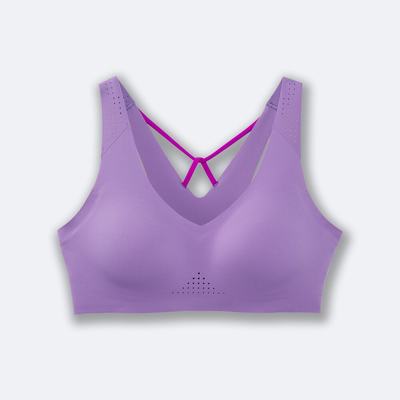 Brooks Dare V Neck Run Bra Sport Bh Dam Lila | DBF-924107