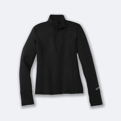 Brooks Dash 1/2 Zip Jacka Dam Svarta | PFB-831567