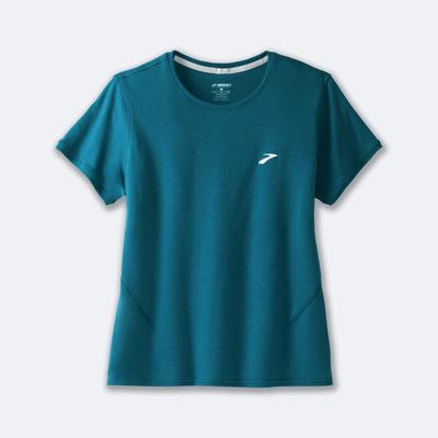 Brooks Distance Short Sleeve 2.0 T-shirt Dam Blå | SZM-892371