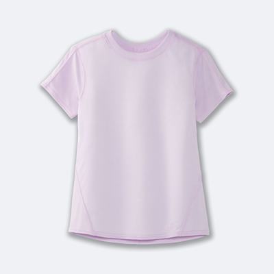 Brooks Distance Short Sleeve T-shirt Dam Lila | TPQ-201597