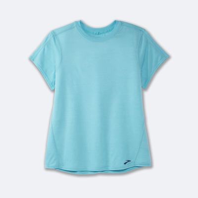 Brooks Distance Short Sleeve T-shirt Dam Turkos | ZEG-319256