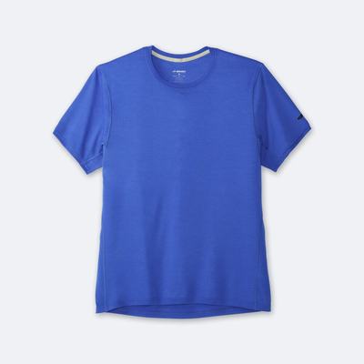 Brooks Distance Short Sleeve T-shirt Herr Blå | CUM-548103