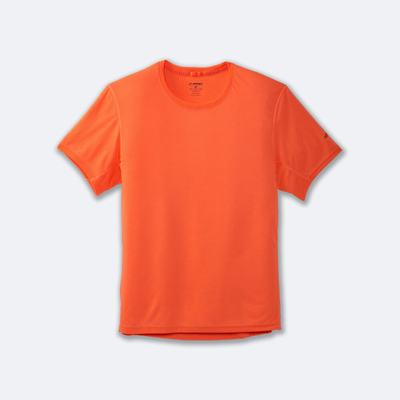 Brooks Distance Short Sleeve T-shirt Herr Orange | QOG-902574