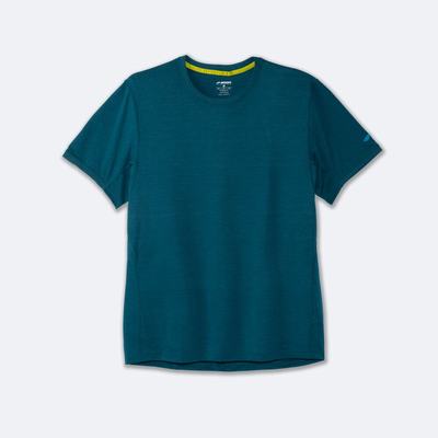 Brooks Distance Short Sleeve T-shirt Herr MörkGröna | UYS-168073