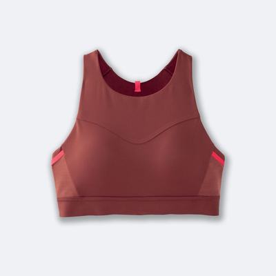 Brooks Drive 3 Pocket Run Bra Sport Bh Dam / Rosa | AUQ-670385