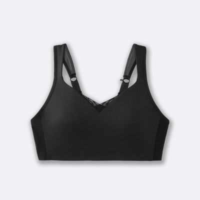 Brooks Drive Convertible Run Bra Sport Bh Dam Svarta | LZI-093756