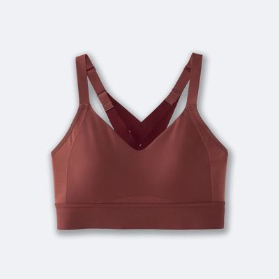 Brooks Drive Interlace Run Bra Sport Bh Dam Terracotta | HPE-635904