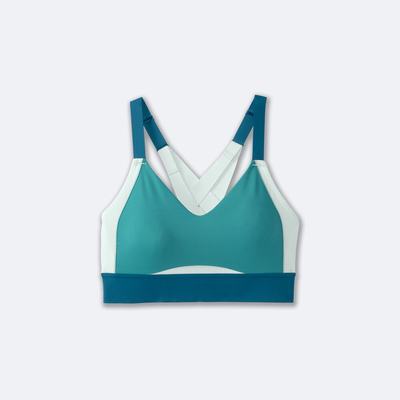 Brooks Drive Interlace Run Bra Sport Bh Dam Gröna/LjusMintgröna | KXP-291685