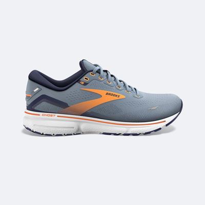 Brooks Ghost 15 Löparskor Herr Grå/Marinblå/Orange | JWK-934517