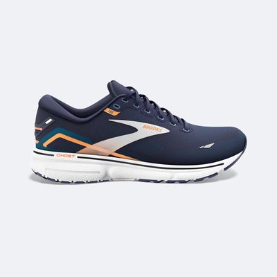 Brooks Ghost 15 Löparskor Herr Marinblå/Blå/Orange | QEO-051942