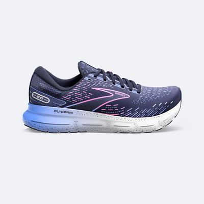 Brooks Glycerin 20 Löparskor Dam Marinblå/Blå/Rosa | BRM-653194