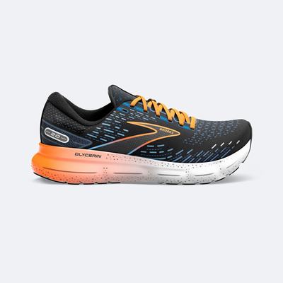 Brooks Glycerin 20 Löparskor Herr Svarta/Blå/Orange | PKL-160827