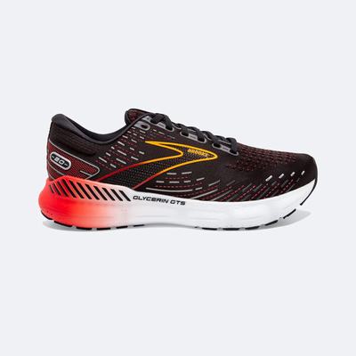 Brooks Glycerin GTS 20 Löparskor Herr Svarta/Röda | FXU-265934