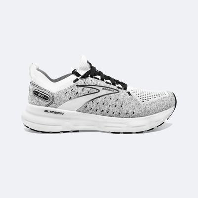 Brooks Glycerin StealthFit 20 Löparskor Herr Vita/Grå/Svarta | JMH-594801