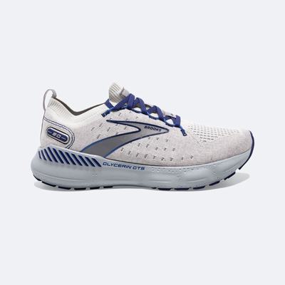 Brooks Glycerin StealthFit GTS 20 Löparskor Herr Grå/Blå | SWR-390487