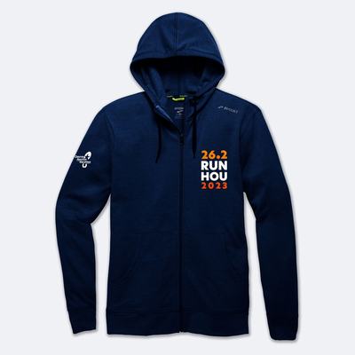 Brooks Houston23 Moment Full Zip Sweatshirt Herr Marinblå | WXR-502341