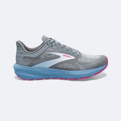 Brooks Launch 9 Löparskor Dam Grå/Blå/Rosa | GMQ-450239