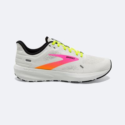 Brooks Launch 9 Löparskor Dam Vita/Rosa | EFL-450928