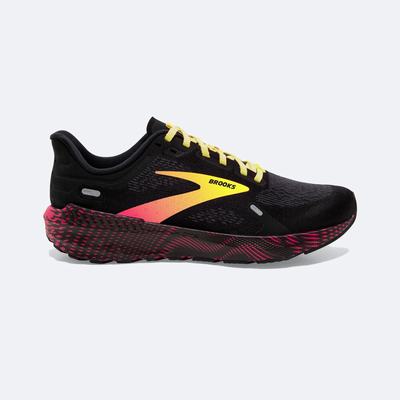 Brooks Launch GTS 9 Löparskor Herr Svarta/Rosa/Gula | YSF-480152