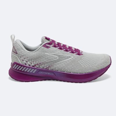 Brooks Levitate GTS 5 Löparskor Dam Grå/Lavendel | PHE-679845