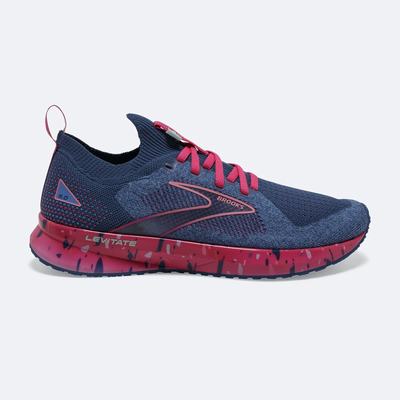 Brooks Levitate StealthFit 5 Löparskor Dam Blå/Lila | UZM-863021