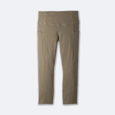 Brooks Method 3/4 Tight Strumpbyxor Dam Khaki | CIO-805149