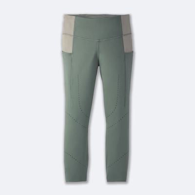 Brooks Method 3/4 Tight Strumpbyxor Dam Gröna | PKU-796138