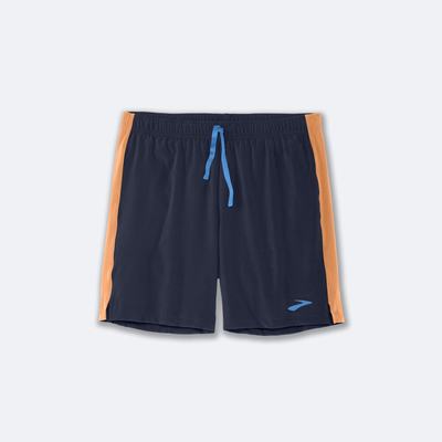 Brooks Moment 7" Shorts Herr Marinblå | DXL-417502