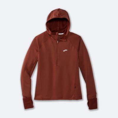 Brooks Notch Thermal 2.0 Hoodie Dam Koppar | EOR-327514