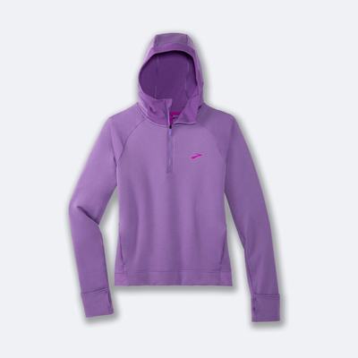 Brooks Notch Thermal Hoodie Dam Lila | MXR-914685