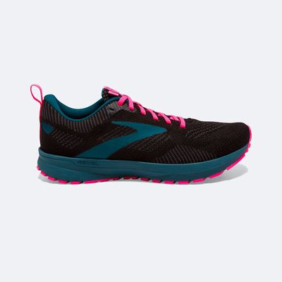 Brooks Revel 5 Löparskor Dam Svarta/Blå/Rosa | GUF-681205