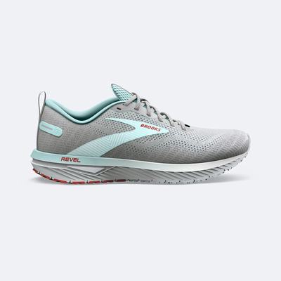 Brooks Revel 6 Löparskor Dam Grå/Blå | QTS-635294