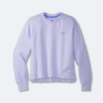 Brooks Run Within Sweatshirt Dam Lila Grå | JXA-432671