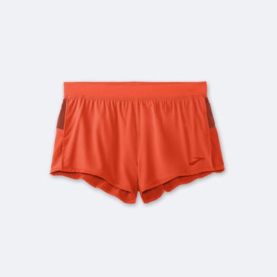 Brooks Sherpa 3" Split Shorts Herr Orange | EGT-953240