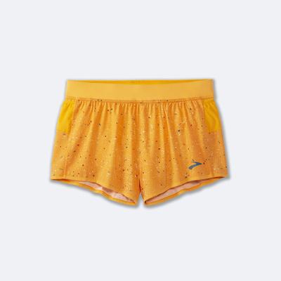 Brooks Sherpa 3" Split Shorts Herr Orange | LPW-730584